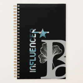 Tendência do Planejador INFLUENCER Abstrato Blue O