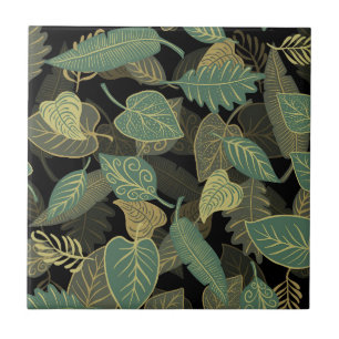 Tendência Elegante Cai Verde Sai do Outono Preto