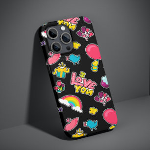 Tendência Eu Amo Você Colorida Moderna Menina Mode