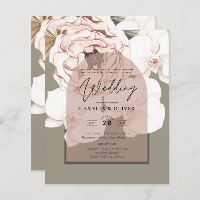 Tendência MOSS BLUSING WEDDING Sage Pink (Frente/Verso)