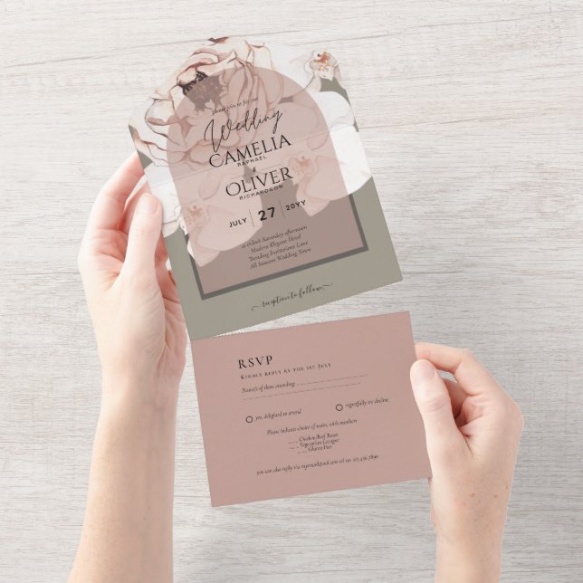 Tendência MOSS BLUSING WEDDING Sage Pink (Tearaway)