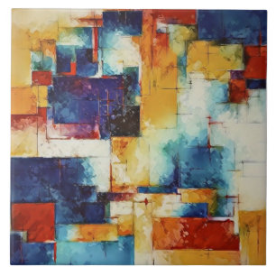Tendência para Abstrato pintura Art M1 Azulejo cer