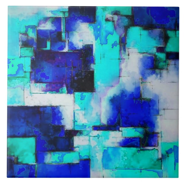 Tendência para Abstrato pintura Art M2 Azulejo cer (Frente)