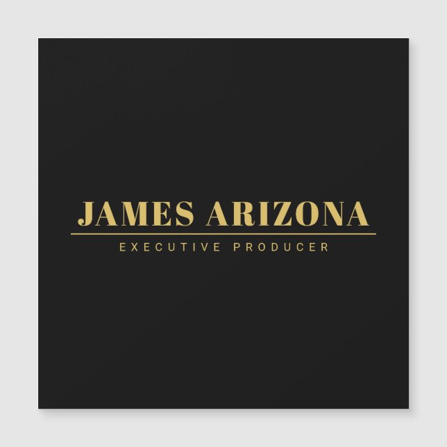 Tendência profissional Dourada mínima moderna e ne (Frente)