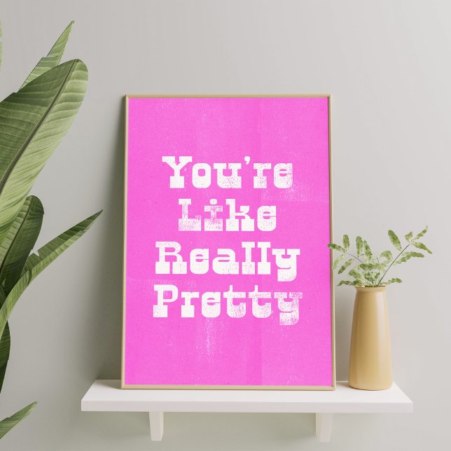 Tendência Rosa Quente, Bonito Citação, Poster de A (Criador carregado)