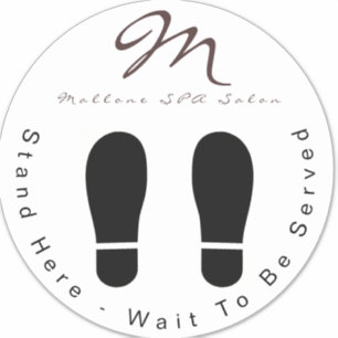 Tendência Roxo SPA Esperar Aqui Adesivo