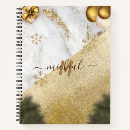 Tendência verde Deixe Dourada Estrela Marble Nome 