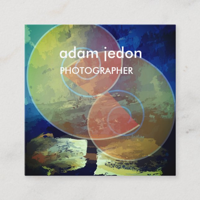 Tendências Modernas, Cartão de visita Geométrica Q (Frente)