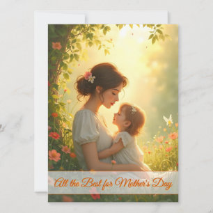 Tender Motherly Love in Blooming Light