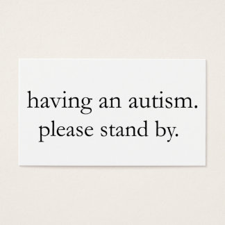 tendo um autismo, por favor, aguarde.