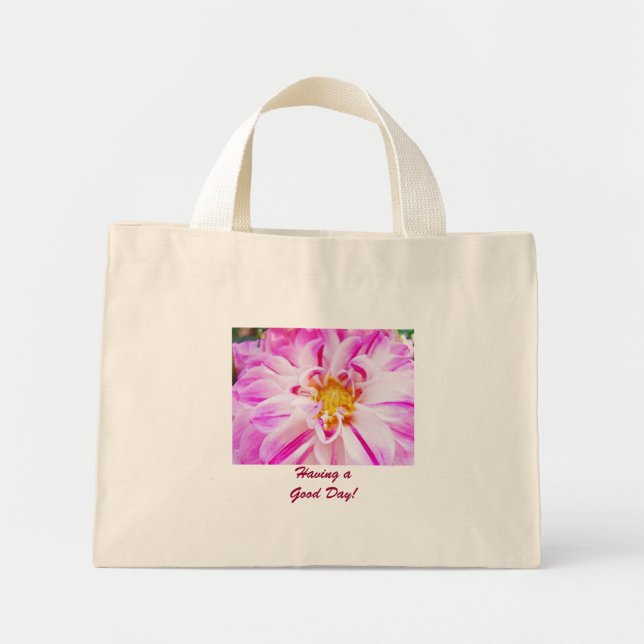 Tendo um Bom Dia! bolsas de mão presentes Dahlias  (Frente)
