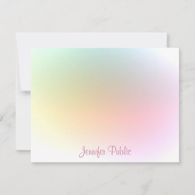 Tendy Colorful Modelo Calliografia Script Moderno (Frente)