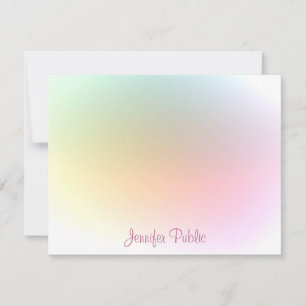 Tendy Colorful Modelo Calliografia Script Moderno