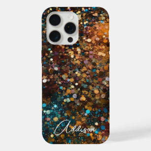Tendy Dourado e Teal Sparkle Glitter