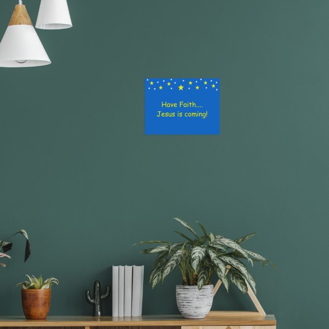 Tenha Faith Poster (Sala de Estar 1)