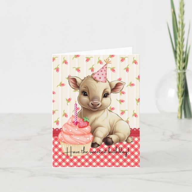 Tenha o cartão de aniversário mais doce (Frente)