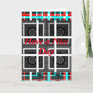 Tenha um belo cartão de saudação de dia Modelo