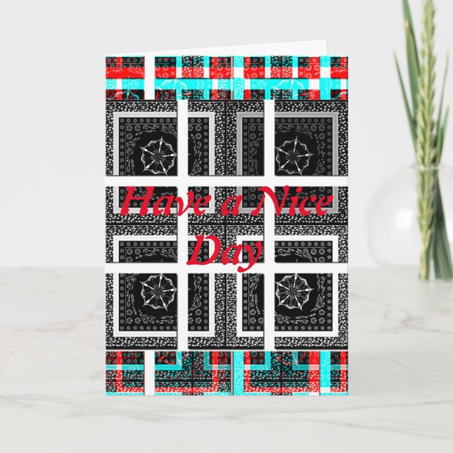 Tenha um belo cartão de saudação de dia Modelo (Frente)