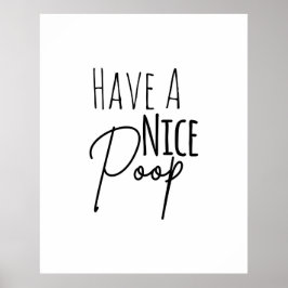 Tenha um belo Poster de Banheiro Humorístico