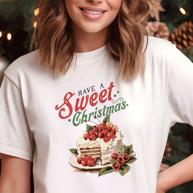 Tenha um Bolo de Natal Doce Retro Feriado (Criador carregado)