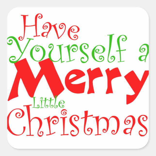 Tenha um bom adesivo de Natal (Frente)