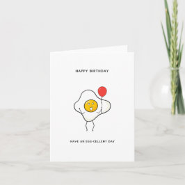 Tenha um Cartão de Aniversário Egg-cellente