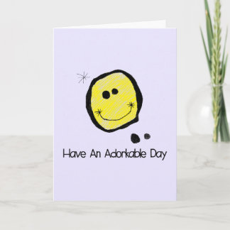 Tenha um cartão de saudação de dia adorável