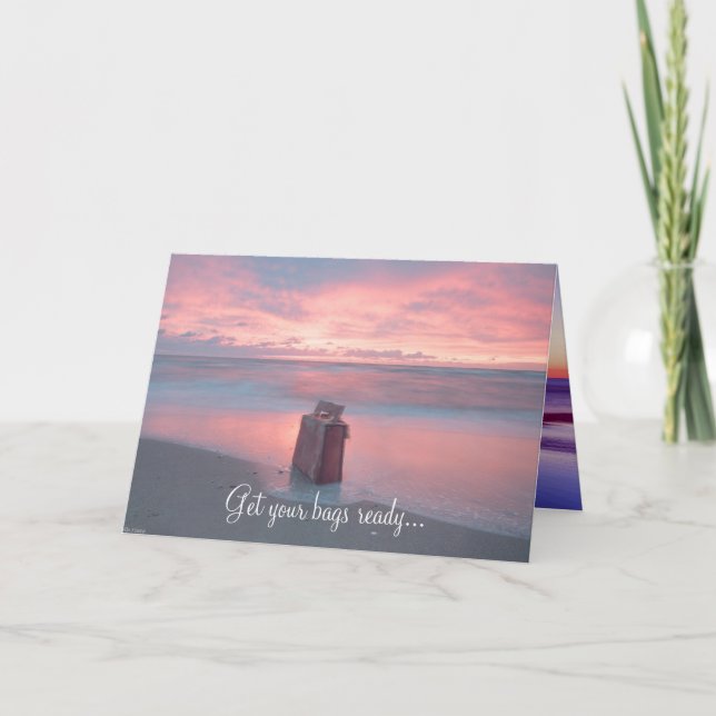 Tenha um cartão maravilhoso da viagem (Frente)