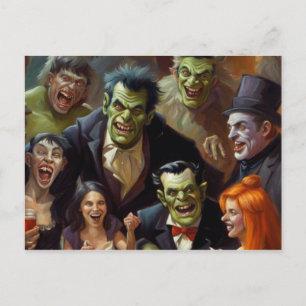 Tenha Um Cartão Mash De Monstro Para O Halloween