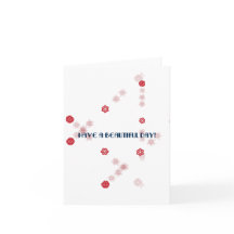 Tenha um dia lindo, pensando no cartão de você