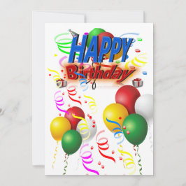 Tenha um feliz aniversário colorido