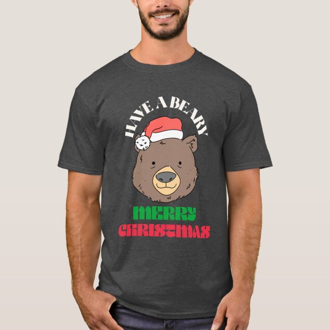Tenha um feliz Natal - Camiseta de Natal bonito (Frente)