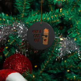 Tenha um Legal Yule Flaming Log Natal