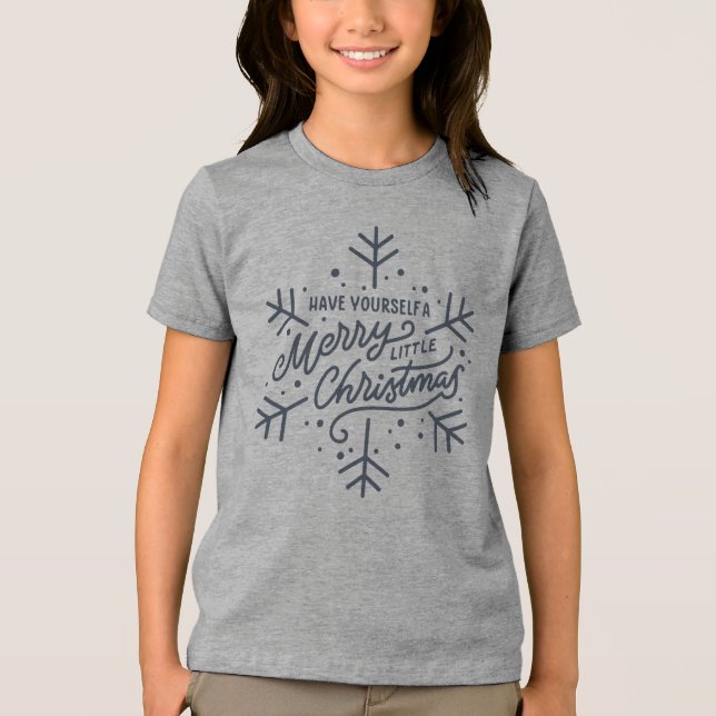 Tenha um Natal Feliz - Floco de neve (Frente)