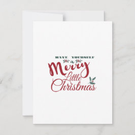 Tenha um pequeno cartão de Natal Feliz