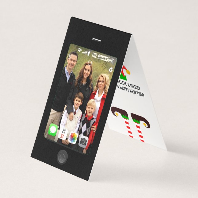 Tenha uma foto de Natal alegre com seu selfie (Frente)