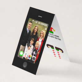 Tenha uma foto de Natal alegre com seu selfie