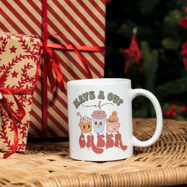Tenham uma xícara de aplauso: Bebendo de Natal Mug (Criador carregado)