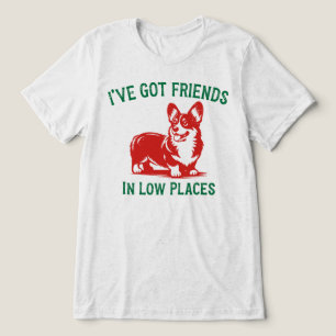 Tenho Amigos Em Lugares Baixos Corgi Cachorro Engr