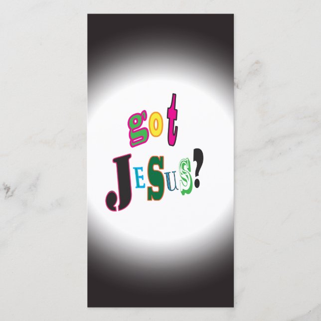 Tenho Jesus Cristo negro de Oval Religioso (Frente)