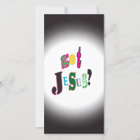 Tenho Jesus Cristo negro de Oval Religioso