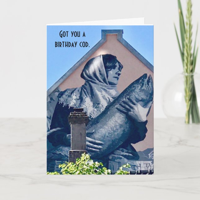 Tenho um cartão de aniversário dobrado (Frente)