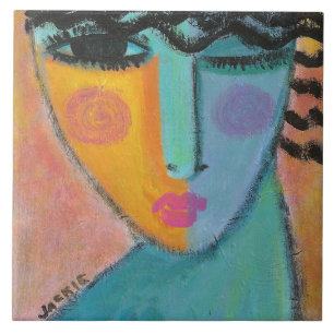 Tenho um retrato de Abstrato secreto de uma mulher