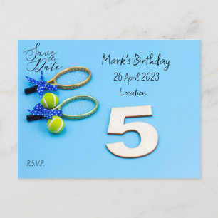 Tênis 5 de Aniversário Guardar Convite de Data