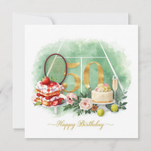 Tenis Aniversário de 50 anos raquete de bola de tê