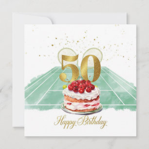 Tenis Aniversário de 50 anos raquete de bola de tê