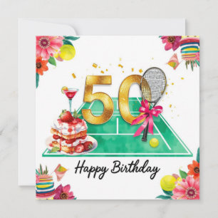 Tenis Aniversário de 50 anos raquete de bola de tê