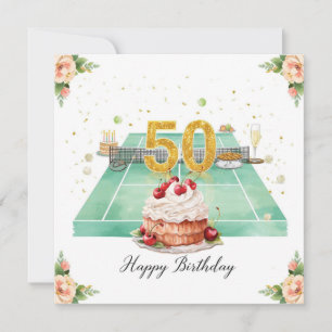 Tenis Aniversário de 50 anos raquete de bola de tê