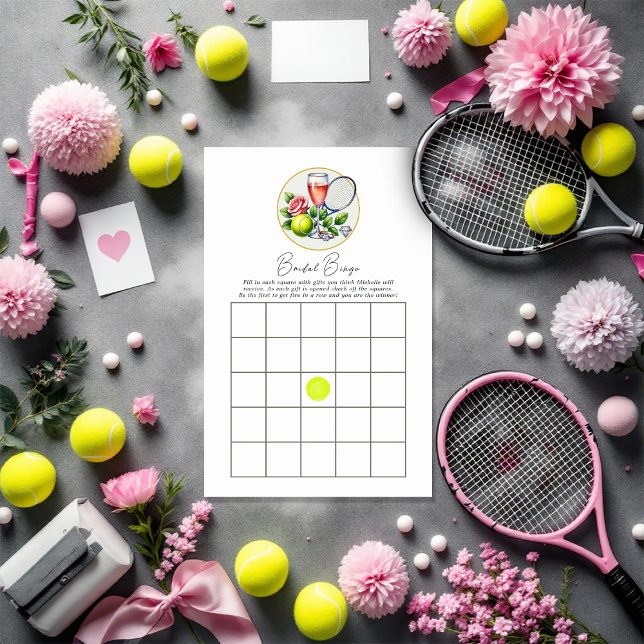 Tênis Bachelorette do Clube Social Chic (Chic Social Club Tennis Bachelorette Bingo)