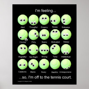 Tênis Balls Emotions Poster